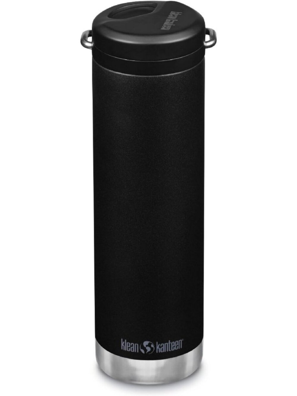 20oz Insulated Water Bottle with Twist Cap - Sleek Black Design, BPA-Free